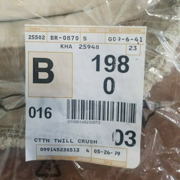 J. Crew Vintage Hat Gibson Crusher  Men's Small  NWT NOS - Picture 3 of 9